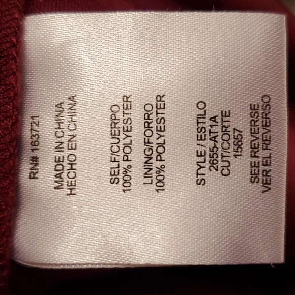 Burgundy tiered gold speckled dress - Picture 9 of 9